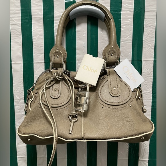 Chloe EUC Vintage Paddington Taupe Handbag with Lock n Key. COA* - Picture 3 of 17